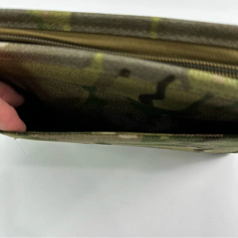 Kosibate Padfolio Ring Binder Green Tan Camouflage Takes 6-Hole A5 Size refills